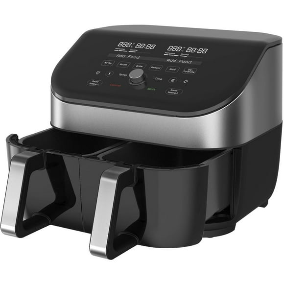 Instant Brands Vortex Plus Dual 8-quart Stainless Steel Air Fryer with ClearCook