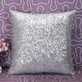 thumbnail image 2 of Miyuadkai Pillow Solid Color Glitter Sequins Throw Case Cafe Home Decor Cushion Covers Home Decor Silver one Size, 2 of 3