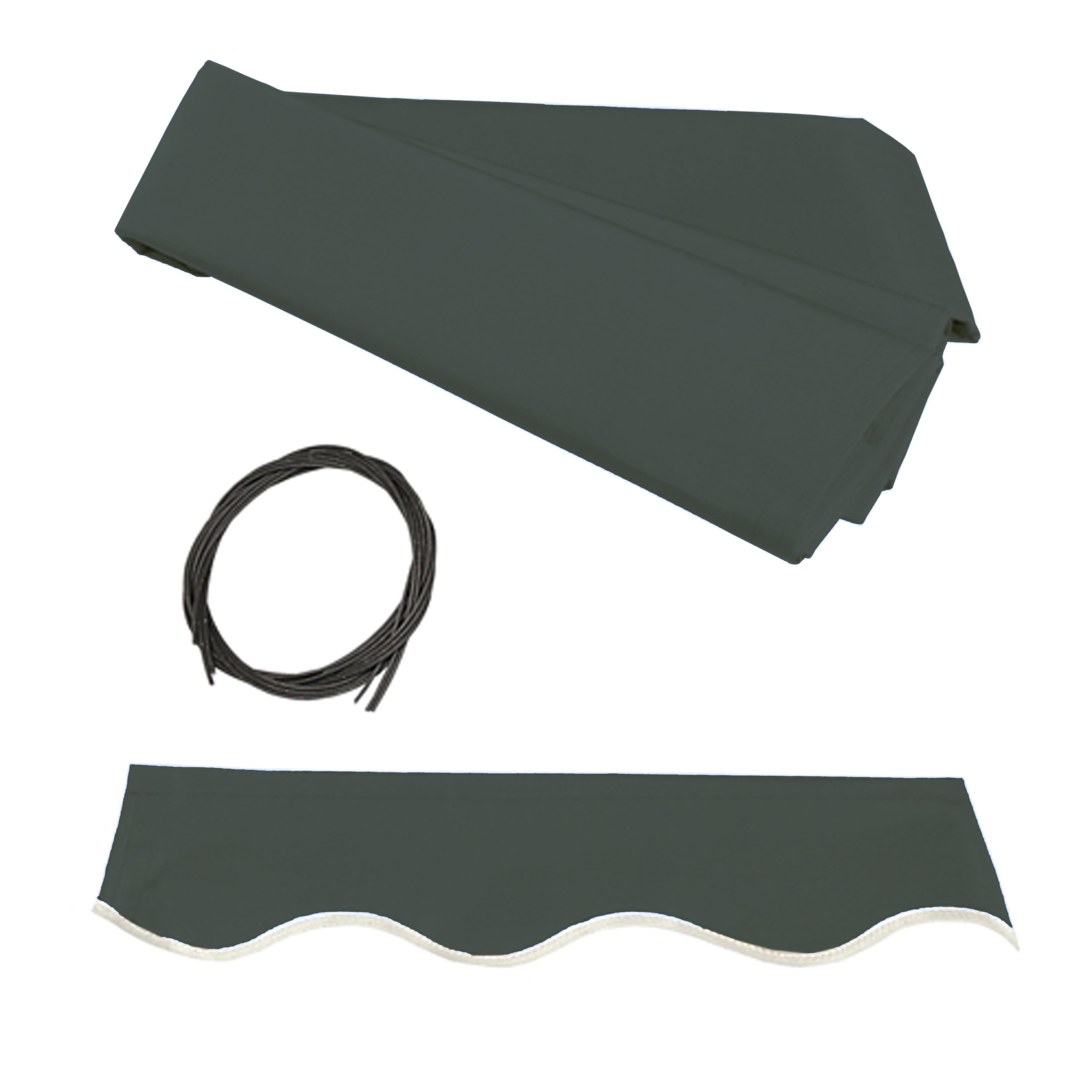 ALEKO Fabric Replacement for 12 x 10 feet Retractable Patio Awning Green