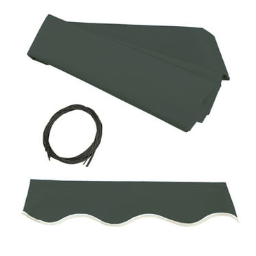 ALEKO Fabric Replacement for 10 x 8 feet Retractable Patio Awning Green