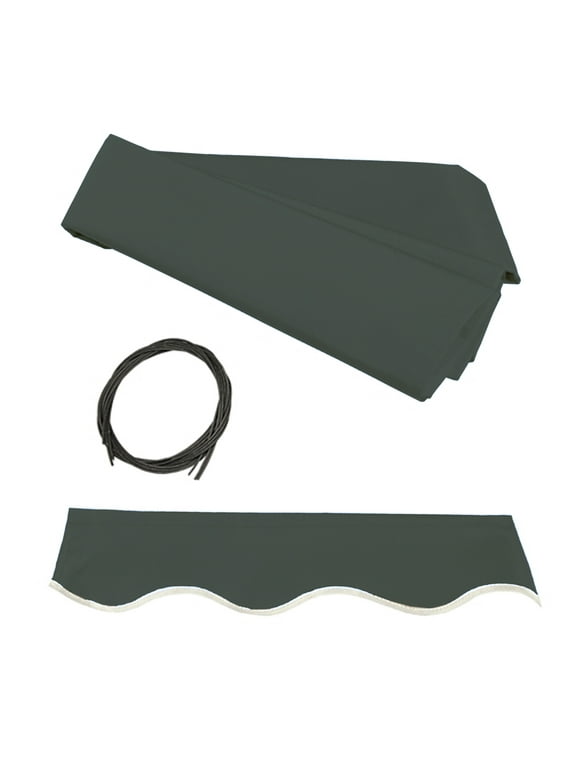 ALEKO Fabric Replacement for 12 x 10 feet Retractable Patio Awning Green