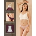 thumbnail image 3 of Cotton Underwear for Women 7 Pack Bikini Panties Breathable Ladies Underwear Invisible Hipster Panties Women briefs, 3 of 6
