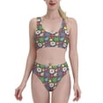 thumbnail image 2 of Picia Daisies Flowers Women's High Waisted Bikini Scoop Neck Swimsuit Two Pieces Bathing Suit-Small, 2 of 8