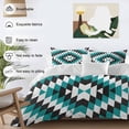 thumbnail image 4 of Turquoise Aztec Bedding 3 Piece Duvet Cover Set Full Size, Black White Southwest Vintage Geometric Soft Microfiber Comforter Cover with Zipper Closure & Pillowcases, FadeResistant Quilt Cover, 4 of 9