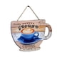 thumbnail image 4 of Letrero para puerta de cafetería, colgante de pared de madera, taza y plato decorativos livianos. B, 4 of 9