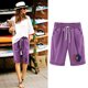 thumbnail image 2 of Pantalones Cortos Casuales para Mujer Día de la Independencia Impreso Elástico de la Cintura, Pantalones Cortos de Verano para Mujeres, 2 of 4