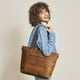 thumbnail image 2 of Bolso de hombro S-ZONE de cuero genuino vintage para mujer, 2 of 8