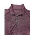 thumbnail image 6 of TOUMENY Men Half Zip Sweater Long Sleeve Slim Casual Knit Pullover Stand Collar Solid Raglan Fall Winter Workout Tops Wine XXXL, 6 of 6
