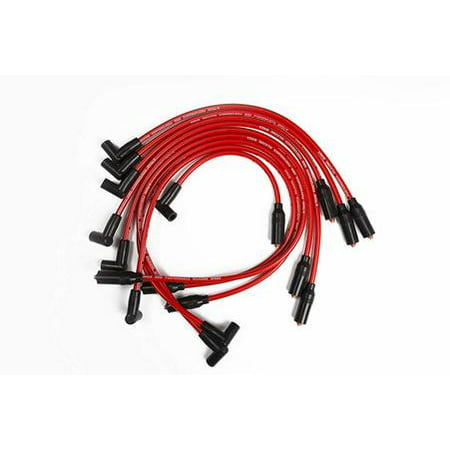 A-Team Performance 8.0 LT1 LT4 Optispark 8mm Spark Plug Wires Compatible with GM Chevy Pontiac Z28 Camaro Corvette Firebird Impala Caprice 1992-1997 5.7L (Best Performance Spark Plugs And Wires)