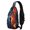 Basketball and Lightning Red Pattern, variant on Basketball and Hoop Wooden Pattern Sling Backpack, Travel Shoulder Pack with Earphone Port, Multi Pocket Design Gift Ideas for Holiday Birthday Gifts