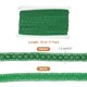 thumbnail image 2 of Cinta trenzada de 11 yardas, cinta de encaje trenzada de 0.7" de ancho para accesorios de costura de bricolaje, decoraciones para el hogar, Verde Navidad, 2 of 7