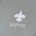thumbnail image 4 of Women's Antigua  Gray New Orleans Saints Reprocess Quarter-Zip Top, 4 of 4