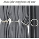 thumbnail image 4 of Protectores de cortinas, alzapaños decorativos tejidos a mano con longitud ajustable para cubrir ventanas, diseño creativo que permite modelar al azar en diferentes ubicaciones sin dañar la pared,, 4 of 6