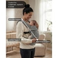 thumbnail image 4 of Baby Dwelling Boundless Breathable Hip Seat Baby Carriers for Infant, White, 4 of 8