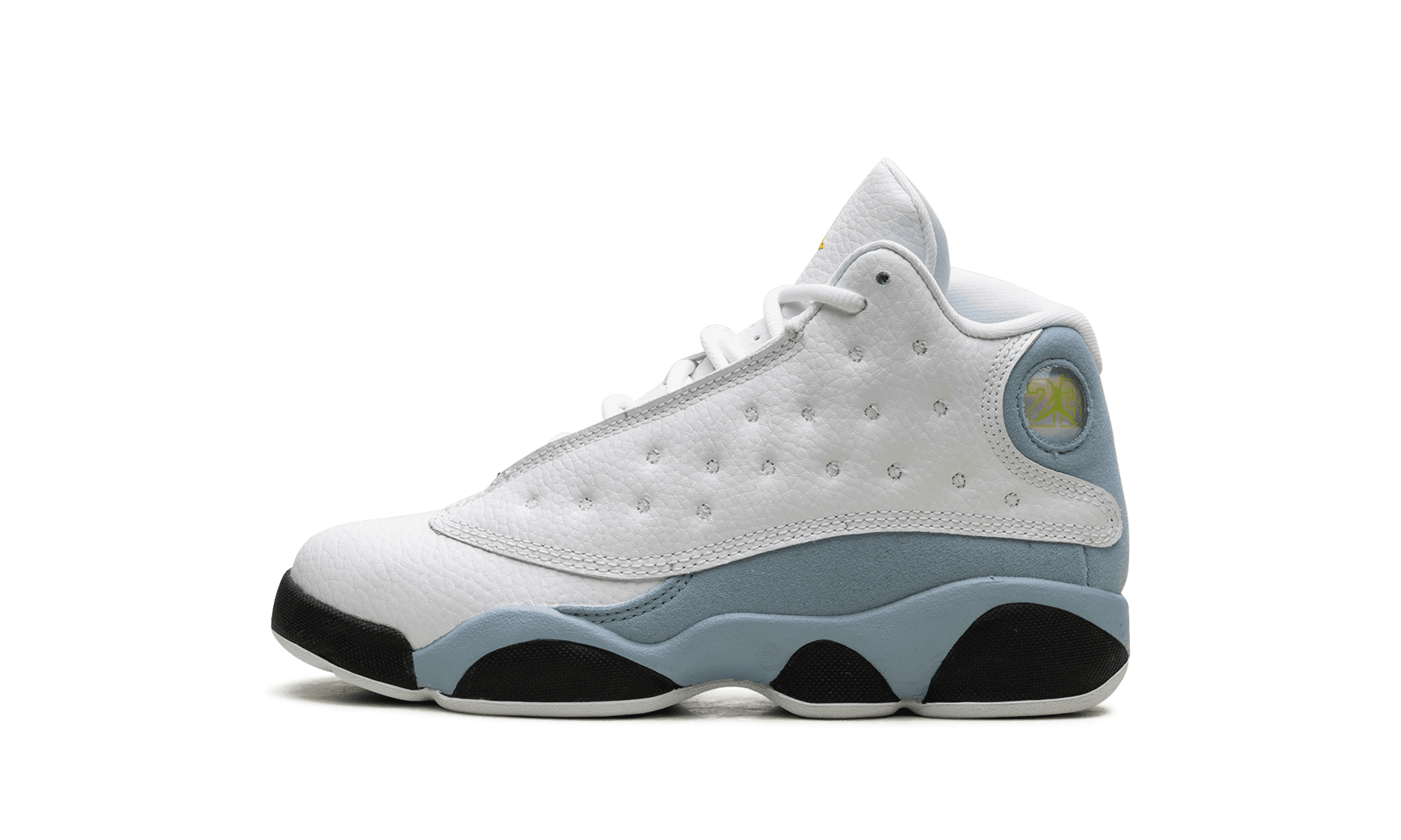 Air Jordan 13 Retro BG Big Kids Shoes White/Metallic Silver 
