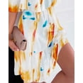 thumbnail image 4 of Women Summer floral casual dress chiffon print halter strapless sexy dress female, 4 of 4