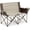 Mocha, variant on CORE Loveseat Double Outdoor Camping & Tailgate Chair, Gray
