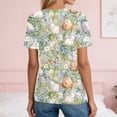 thumbnail image 6 of OIOLOYJM Easter Tops for Women 2026 Holiday Bunny Print Henley Shirts Casual Button Up V Neck Short-Sleeve T Shirts Spring Lightweight Tee Tops Light Green L, 6 of 6