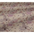 thumbnail image 5 of oneOone Viscose Jersey Light Beige Fabric Floral & Peacock Sewing Craft Projects Fabric Prints By Yard 60 Inch Wide, 5 of 5