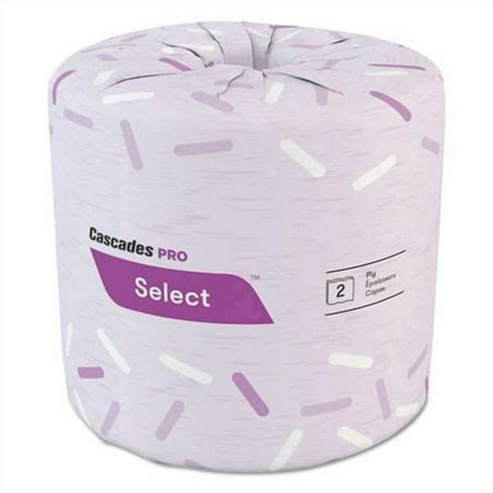 Cascades PRO Select Standard Bath Tissue 2-Ply White 4.25 x 3.5 500 Sheets B045