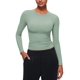 thumbnail image 1 of Remera CRZ YOGA Softembrace de Manga Larga Verde Talle Large, 1 of 6