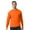 Orange, variant on Unisex Heavy Cotton Long Sleeve T-Shirt 100% Cotton Classic Fit Plain Long Tee (Orange, L)