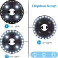 thumbnail image 1 of Lámpara para sombrilla, 28 luces LED para sombrilla, 3 modos de iluminación recargable, luces para sombrilla y sombrilla grande para acampar, patio, playa, jardín y piscina, 2 piezas LingWen 8390606981837, 1 of 1