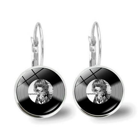 

Stiwee Tayl0r Sw1ft+Christmas Decor Fashion Accessories Are Versatile Moldy Black Vinyl Record Rarrings Ear Accessories