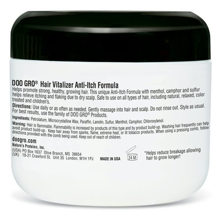 Doo Gro Hair Vitalizer, Anti-Itch Formula, 4 oz, All Hair Type