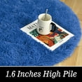 thumbnail image 4 of Arogan Ultra Soft Fluffy Bedroom Rugs For Kids,2.6'x5.3',Light Navy, 4 of 7