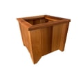 thumbnail image 2 of T&L Large Square Planter Box - cedar stained, 2 of 5