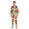 thumbnail image 3 of FORMRS Onesies Pajama for Adults Unisex Hoodie Winter Jumpsuit One Piece Sleepwear, Sizes S-2XL, Floral Pattern, 3 of 7
