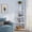 White, variant on 5 Tier Corner Bookshelf and Bookcase, 70 inch Tall Corner Shelves Standing Shelving Unit Indoor Stand for Living Room, Kitchen, Office (Brown)
