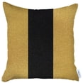 thumbnail image 2 of Yellow and Black Centered Strap Throw Pillow, 2 of 3