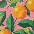 thumbnail image 4 of Yayeee Shower Curtain with Hooks 72"x72" Waterproof Fabric Bathroom Hanging Decor, Pink Oranges, 4 of 5