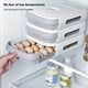 thumbnail image 5 of Cateissary Caja de almacenamiento de huevos Soporte para refrigerador Nevera de plástico Huevos Contenedor Organización Bola de hervida Mostrada Rosado, 5 of 6