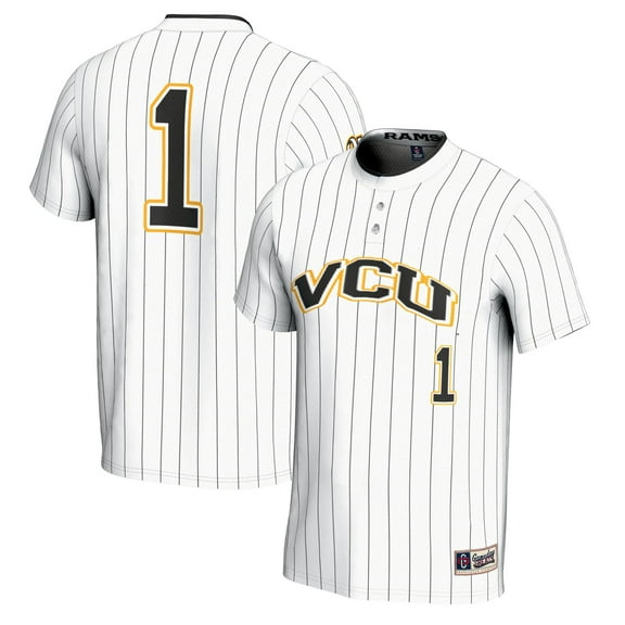 Unisex GameDay Greats #1 White VCU Rams Lightweight Softball Jersey