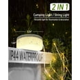 thumbnail image 4 of Guirnalda de luces solares para acampar TuopuLife, 12 m, 150 LED, impermeables, 4 of 9