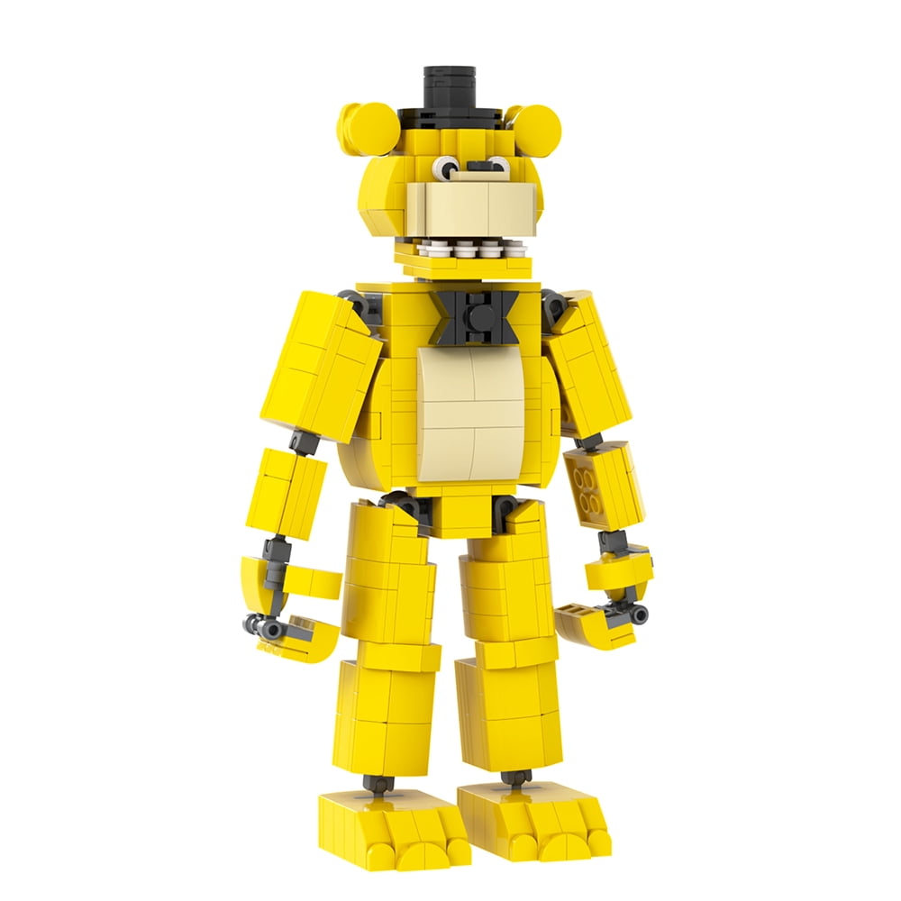 MOOXI Five Nights Golden Fredy Action Figures Building Blocks Toys,FNAF Classic Horror Game Building Set,Halloween Birthday Gifts for Boys and Girls(474pcs)