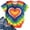 A-Orange23, variant on XIAOCHA Women's Trendy T Shirt Relaxed Fit Heart Tie Dye Tee Breathable Casual Weekend Top