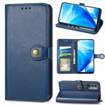 OnePlus Nord N200 5G Case and Cover, Allytech PU Leather Folio Flip TPU Back Shell Shockproof Credit Card Slots Business Holster Magnetic Case for OnePlus Nord N200 5G 2021 Released, Blue