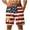 White, variant on Stamzod Men's American Flag Swim Trunks 4Th Of July Quick Dry Board Shorts with Mesh Lining Surf Bathing Suits Patriotic Mens Beach Shorts