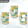 thumbnail image 7 of Yayeee Blank Wall Plate Cover 1-Gang 4.5"x2.7" Home Unused Decorative Outlet, Floral Wave, 7 of 7