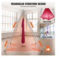 thumbnail image 5 of Aerial Yoga Frame & Hammock Set - 9.67ft Stand - 551lbs Capacity - Indoor/Outdoor Yoga Swing - Red, 5 of 6