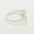 thumbnail image 3 of LBG British Made 10k White Gold Natural Blue Topaz Mens Band Ring - 25 size options - Size 7.5, 3 of 6