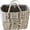 D, variant on 12.6'' Quilted Tote Bag Vintage Floral Basket Car Tote with Handles for Women, Boho Laundry Basket for Organizing Foldable Nursery Hamper