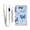 Blue Butterflies and Flowers, variant on JIALIOU Nylon Trifold Card Wallet with ID Window Zipper Pocket for Men Women Teen Cactus Cowboy Horse