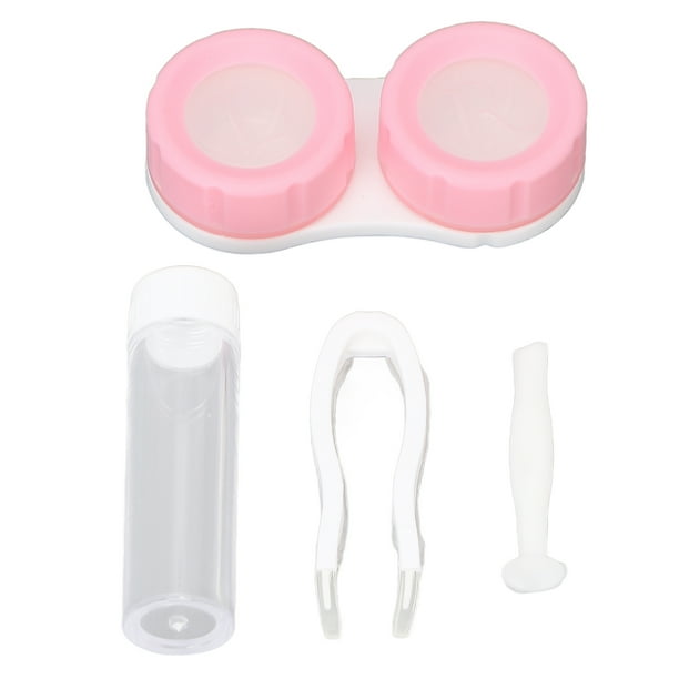 Kit de estuche para lentes de contacto, estuche para lentes de contacto, caja para lentes de contacto portátil cosmética, soporte para lentes de contacto, eficiencia maximizada