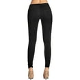 thumbnail image 5 of 2Luver, Women's, School Uniform Pants with 5 Pocket Mid-Rise Classic Work, Black, 7, 5 of 6