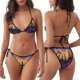 thumbnail image 3 of Fotbe Cosmic Irises At Twilight Traje de Baño para Mujer de Dos Piezas – Bikini Sexy de Tirantes Tipo Halter con Diseño Triangular, 3 of 6
